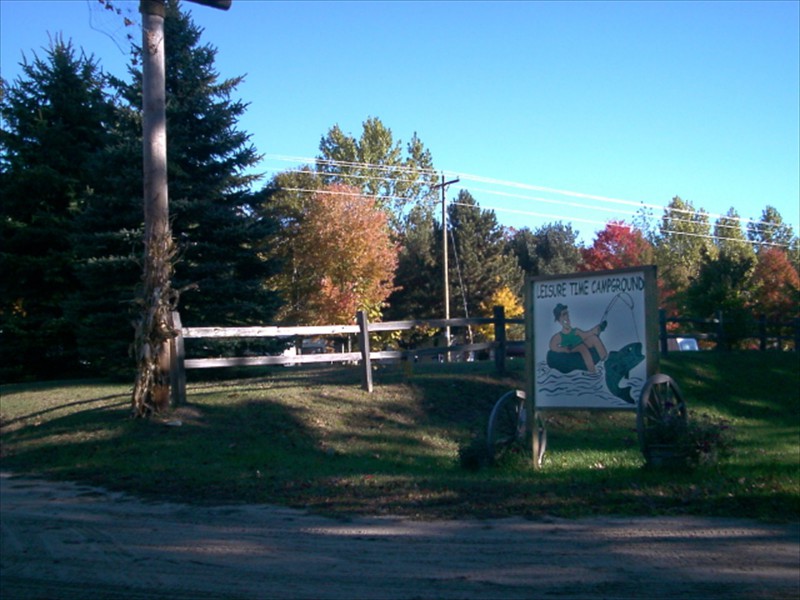 Leisure Time Campground Entrance