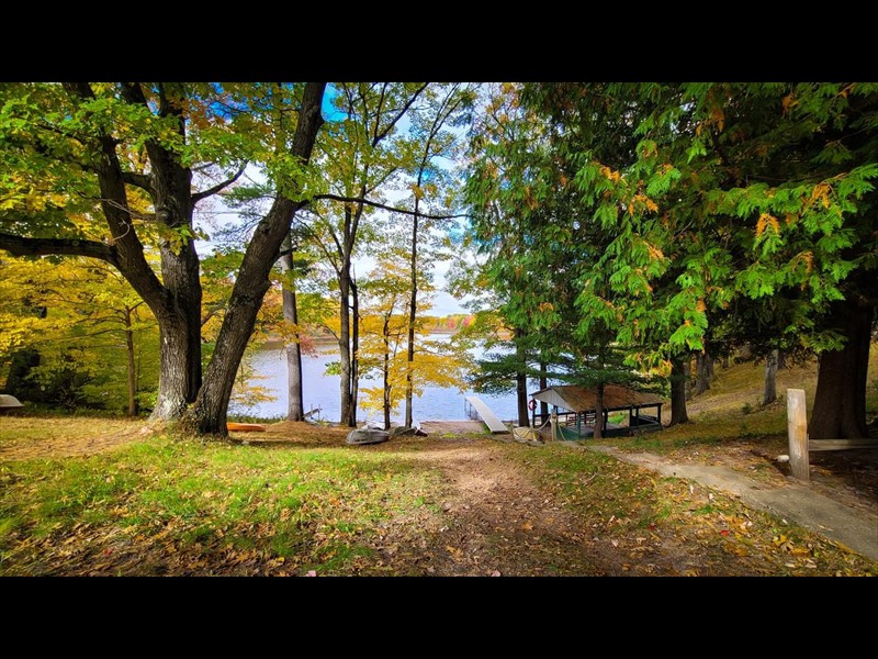 Lake Dock with boats and activities